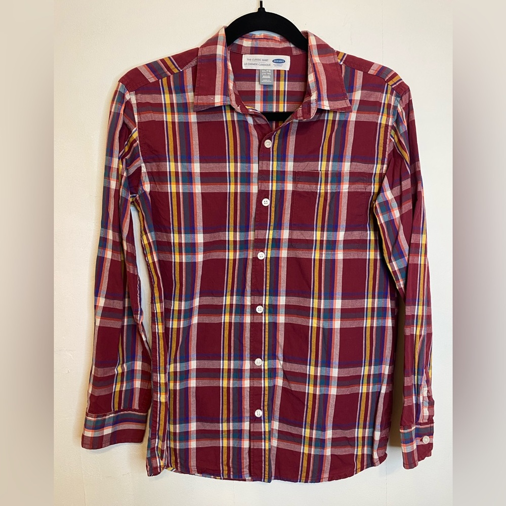 OLD NAVY Boys Button Down Shirt Size XL (14/16)